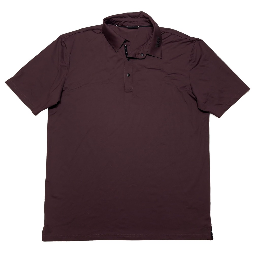 PXG Golf Performance Polo Shirt Mens Size Medium Maroon Red Excellent MF23ATP1